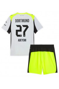 Fotbalové Dres Borussia Dortmund Karim Adeyemi #27 Dětské Venkovní Oblečení 2025-26 Krátký Rukáv (+ trenýrky)